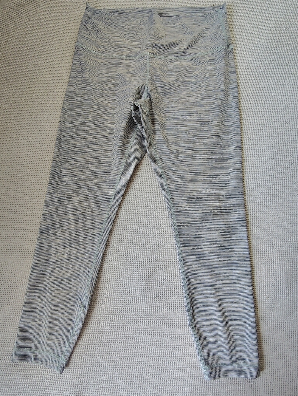 lululemon athletica Women's Heather Light Blue Leggings Size 12